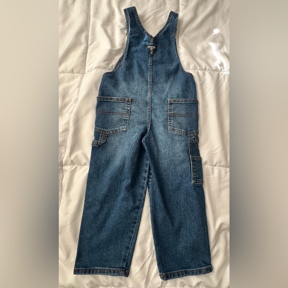 Oshkosh B'Gosh Denim Carpenter Bib Overalls for Kids - Picture 2 of 5